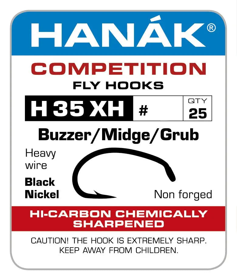 Hanák H35XH -Buzzer/Midge/Grub krókar Hanák Competition