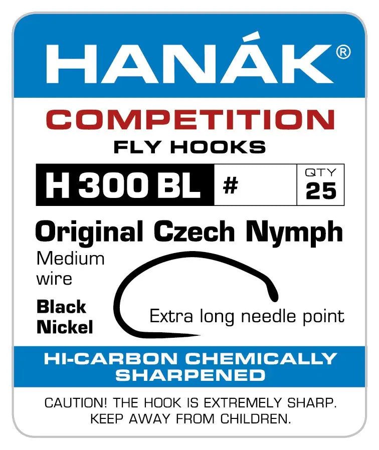 Hanák H300BL - Original Czech Nymph krókar Hanák Competition
