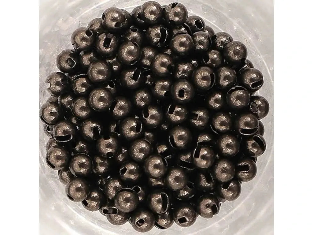 Slotted Tungsten Beads Black Nickel Hends Products