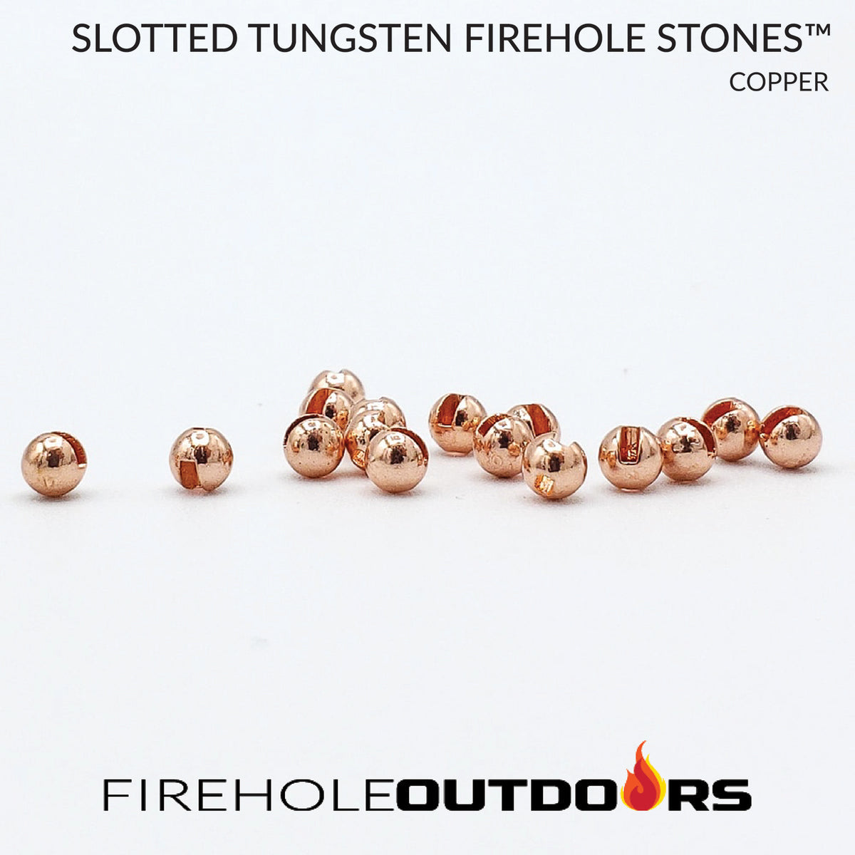 Firehole Stones™ Slotted Tungsten - kúlur með rauf -24stk Firehole Outdoors™