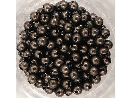 Slotted Tungsten Beads Black Nickel
